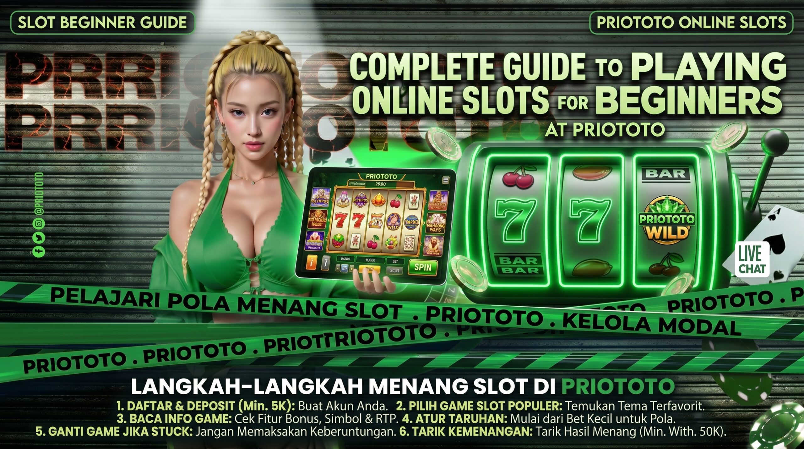 Panduan Lengkap Bermain Slot Online untuk Pemula di PRIOTOTO
